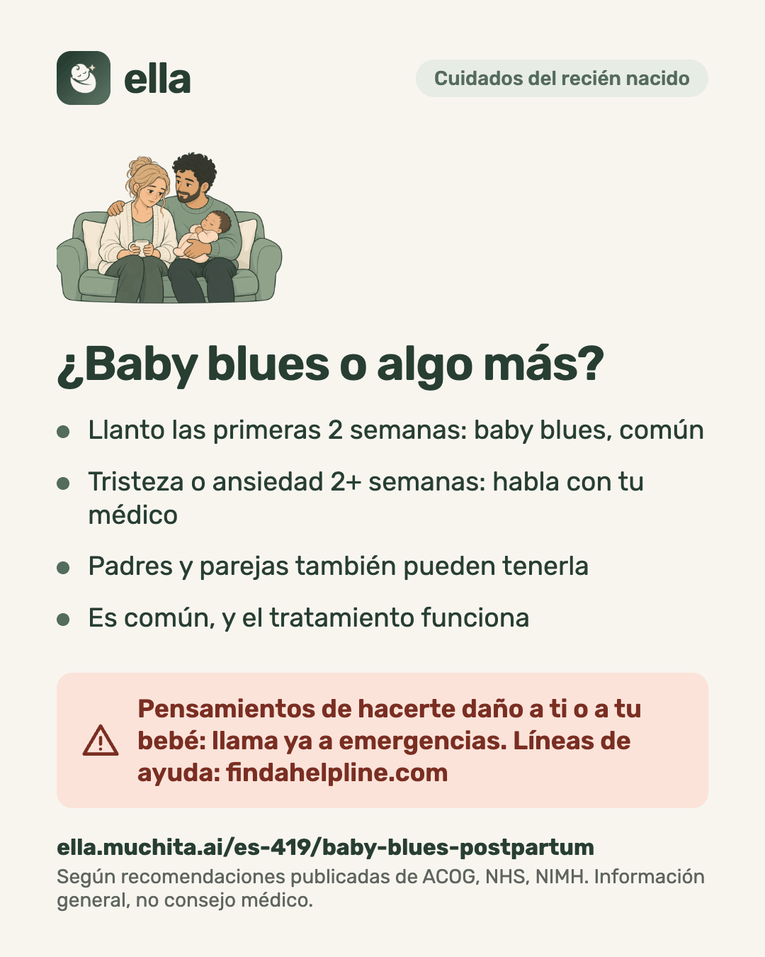 ¿Baby blues o algo más?