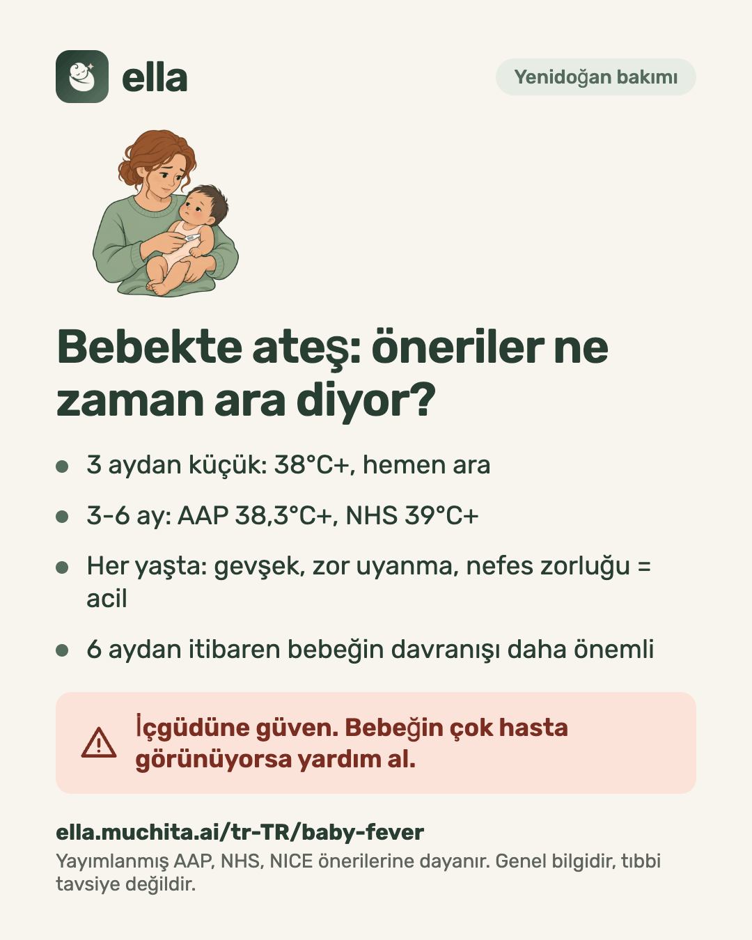 Bebekte ateş: öneriler ne zaman ara diyor?