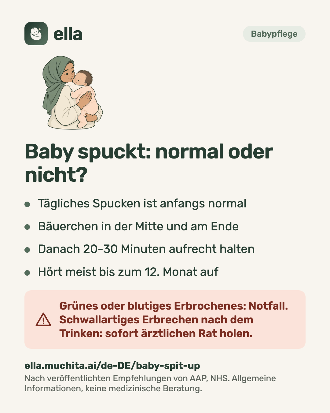 Baby spuckt: normal oder nicht?