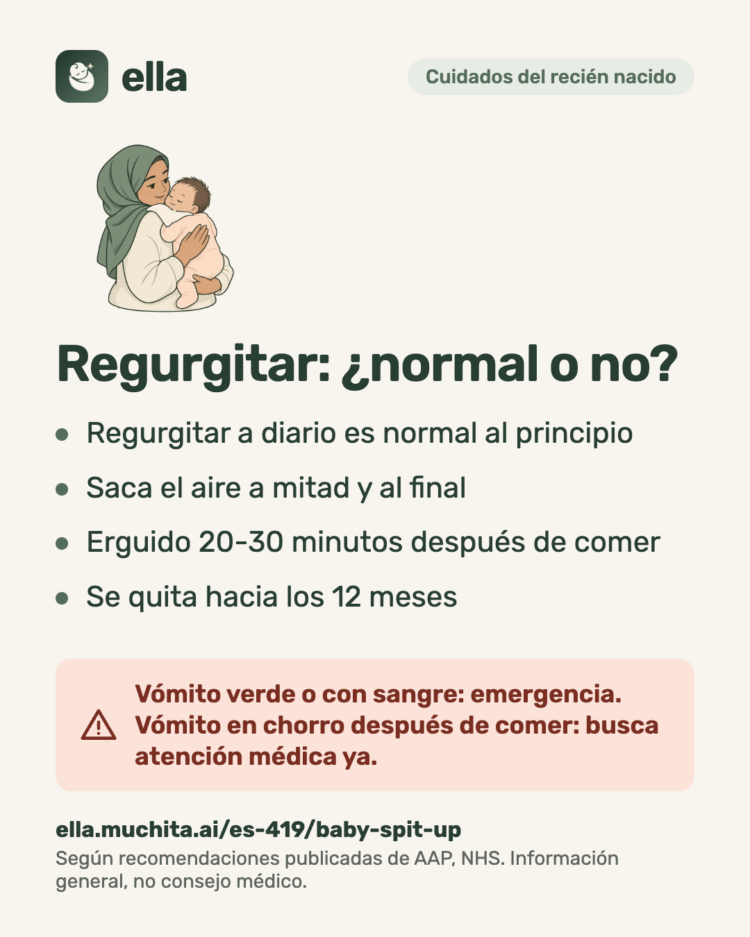 Regurgitar: ¿normal o no?