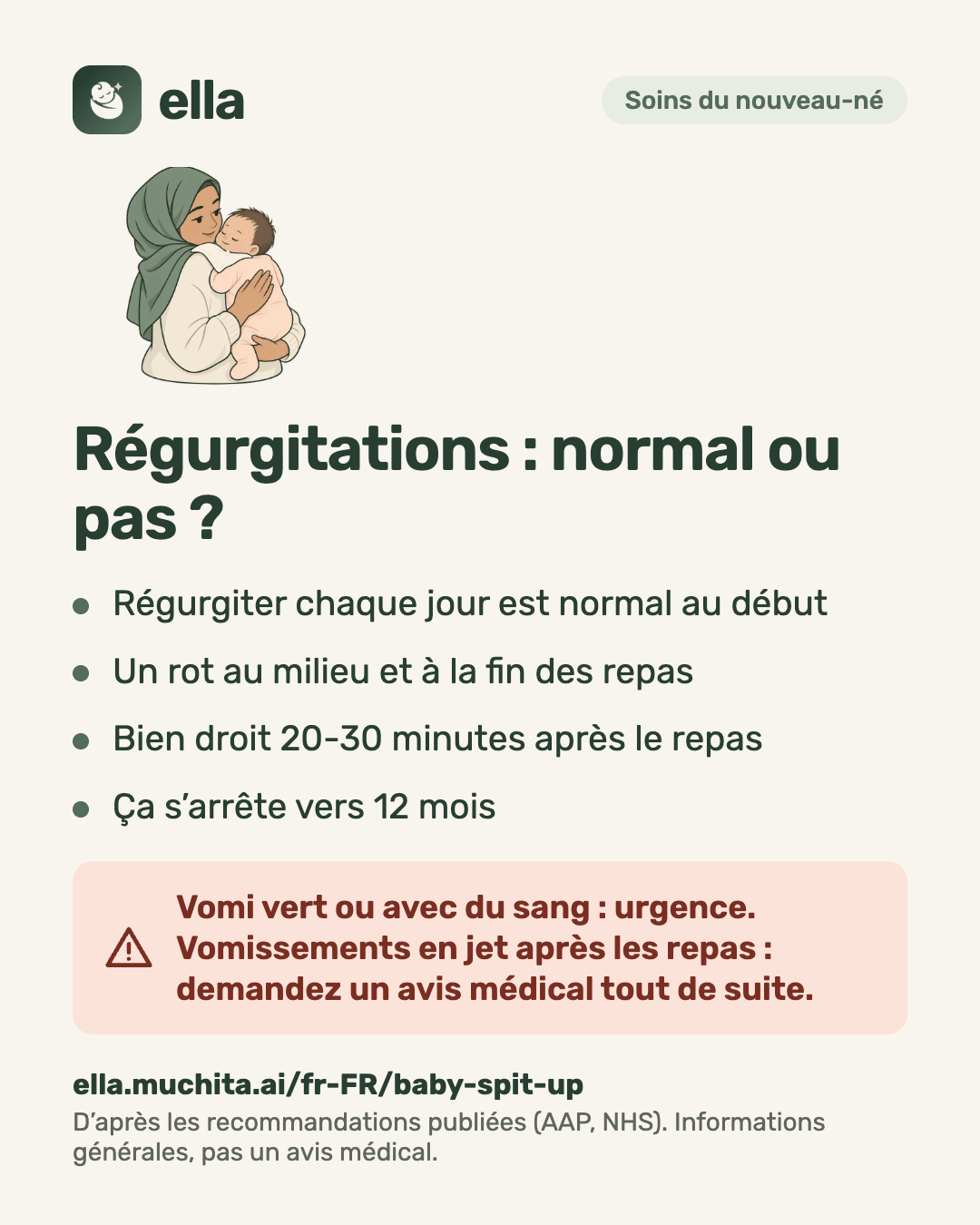Régurgitations : normal ou pas ?