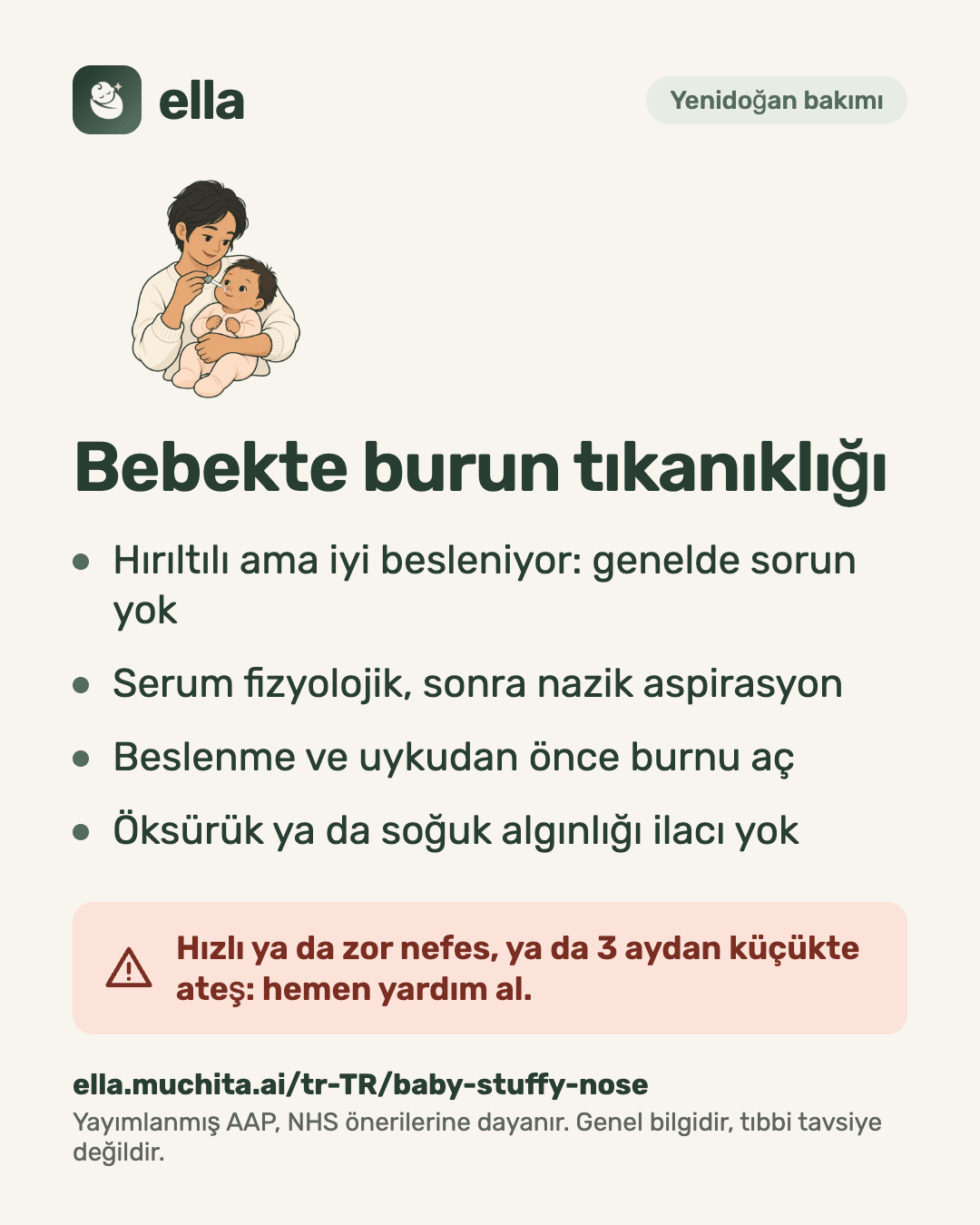 Bebekte burun tıkanıklığı