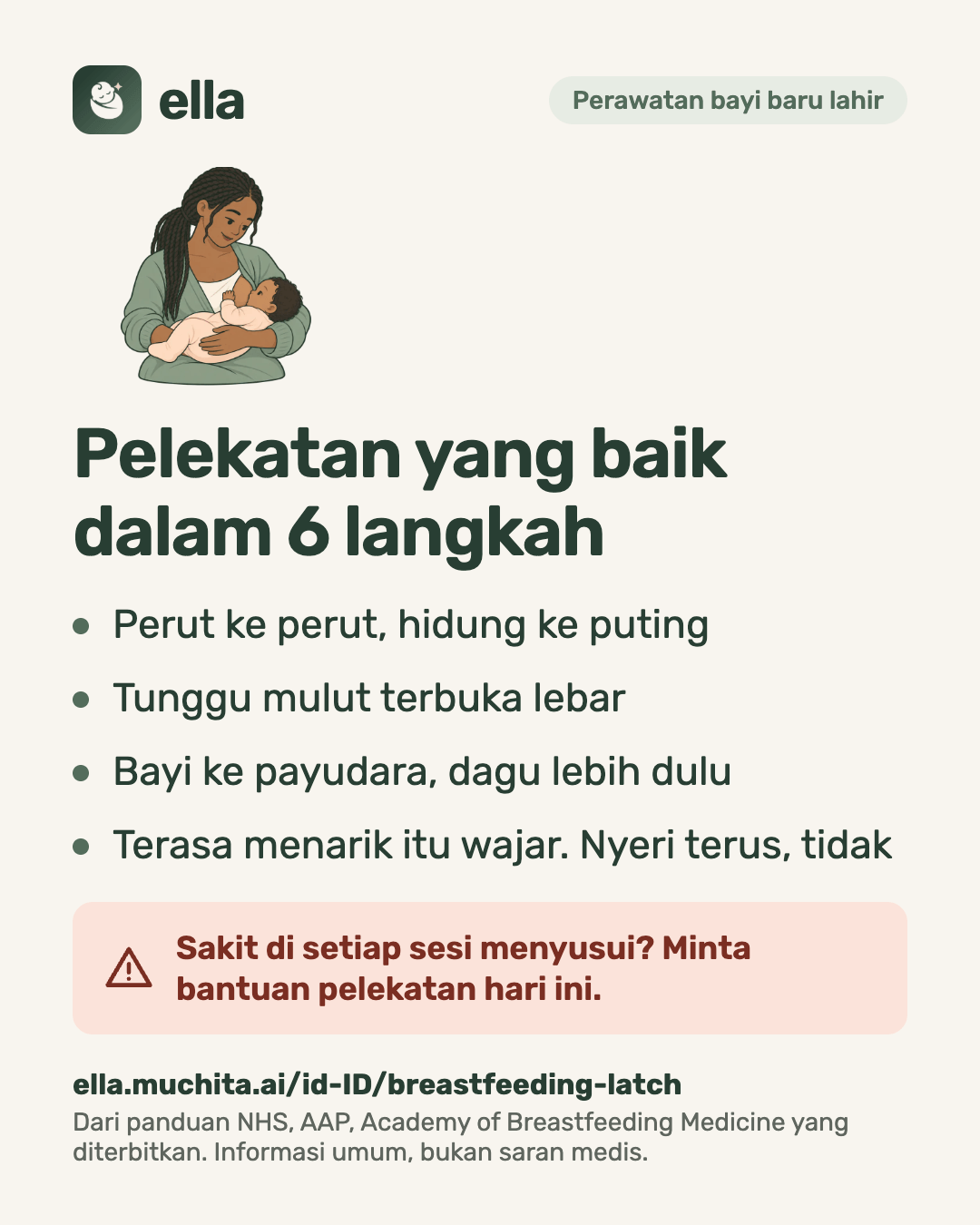 Pelekatan yang baik dalam 6 langkah