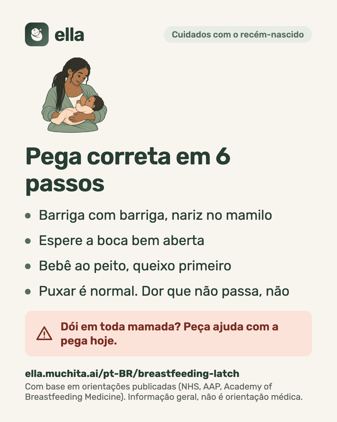 Pega correta em 6 passos