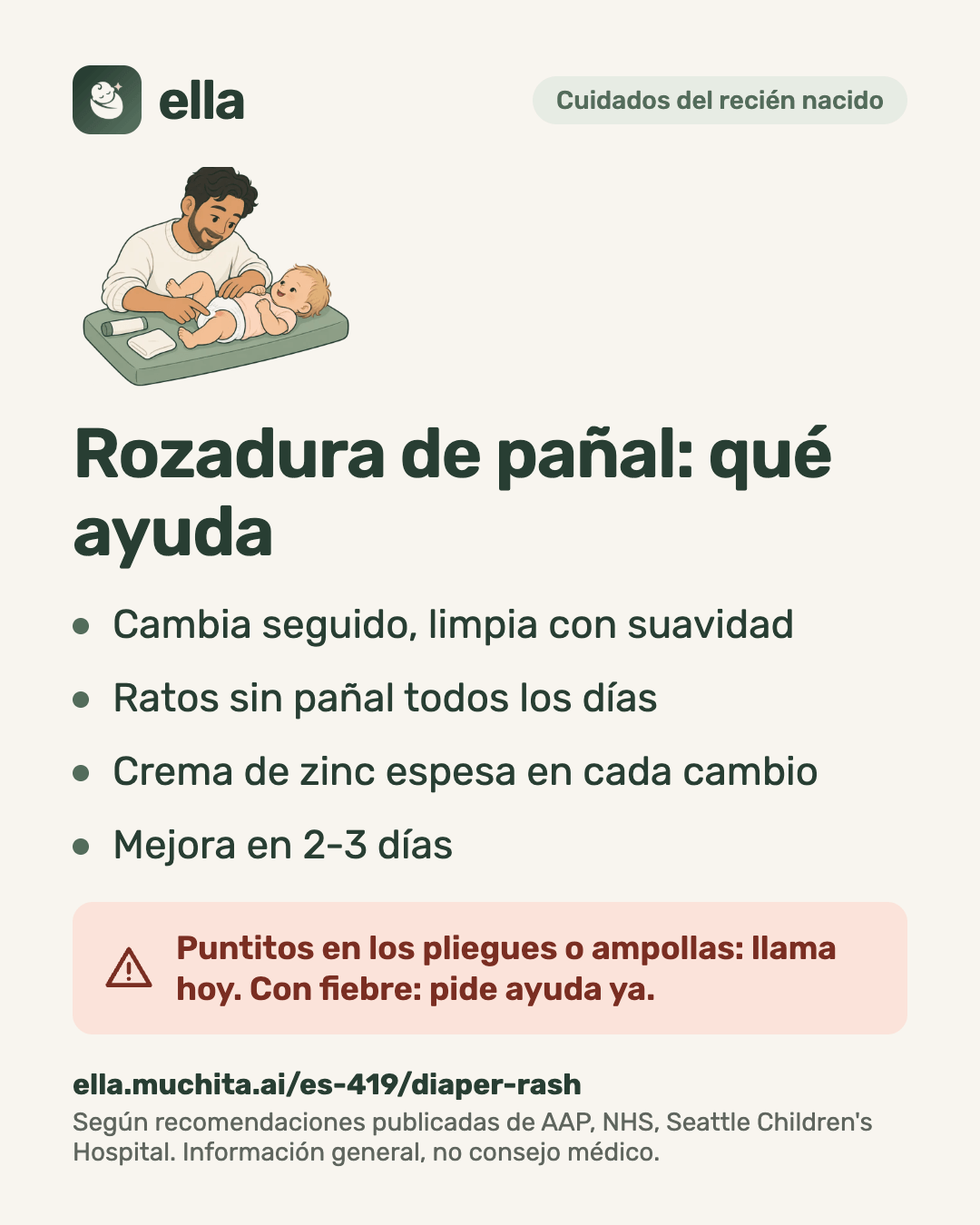 Rozadura de pañal: qué ayuda