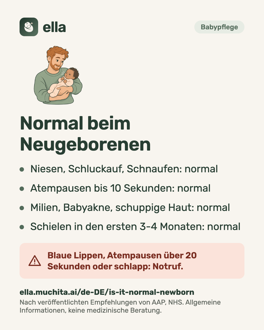 Normal beim Neugeborenen