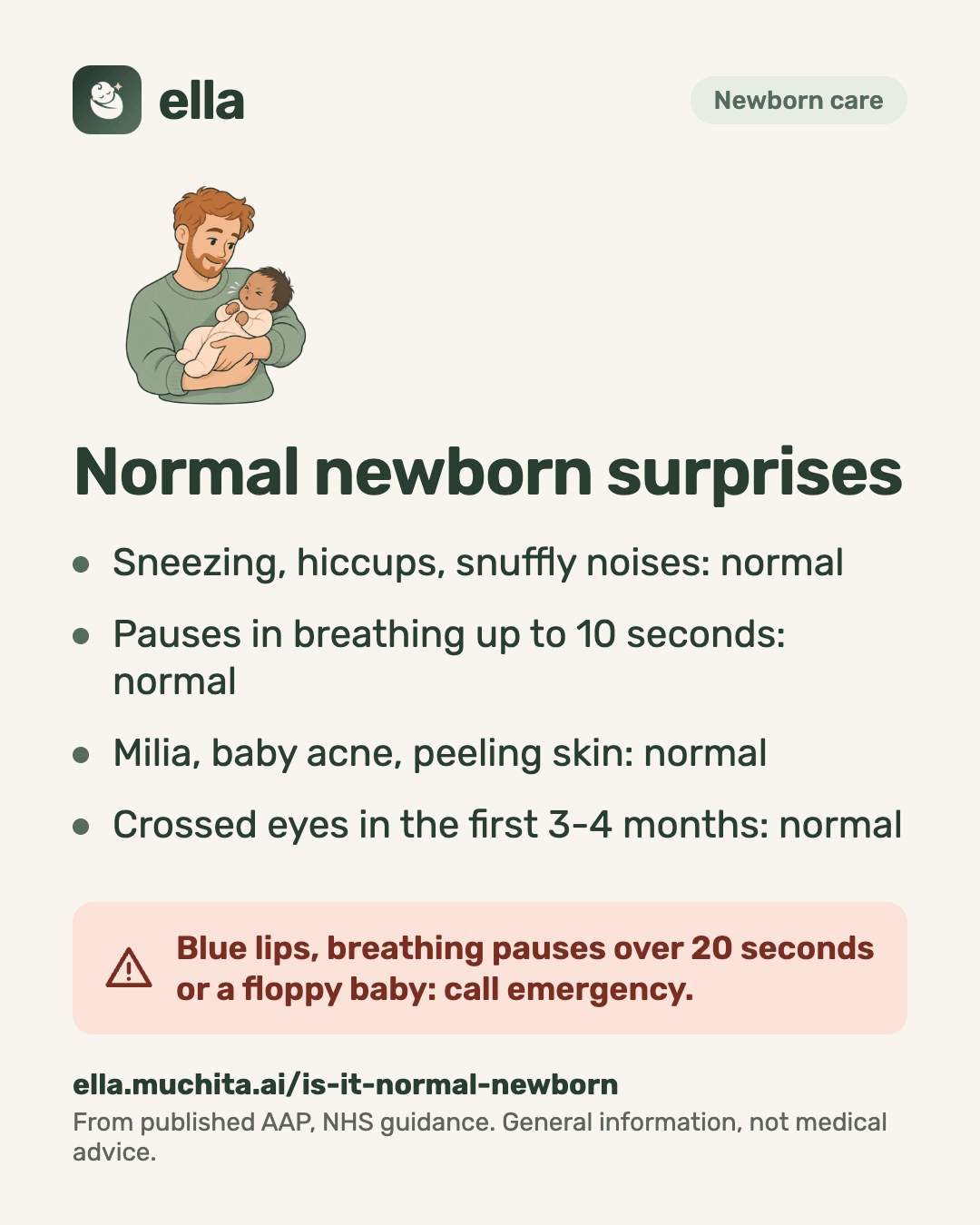 Normal newborn surprises
