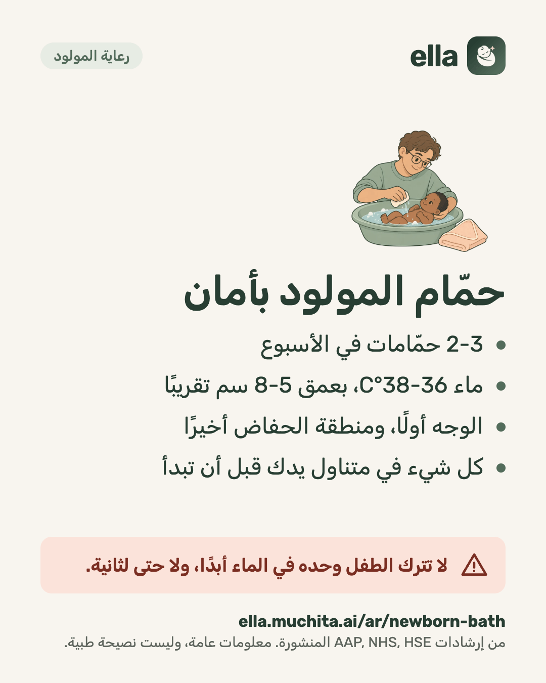 حمّام المولود بأمان