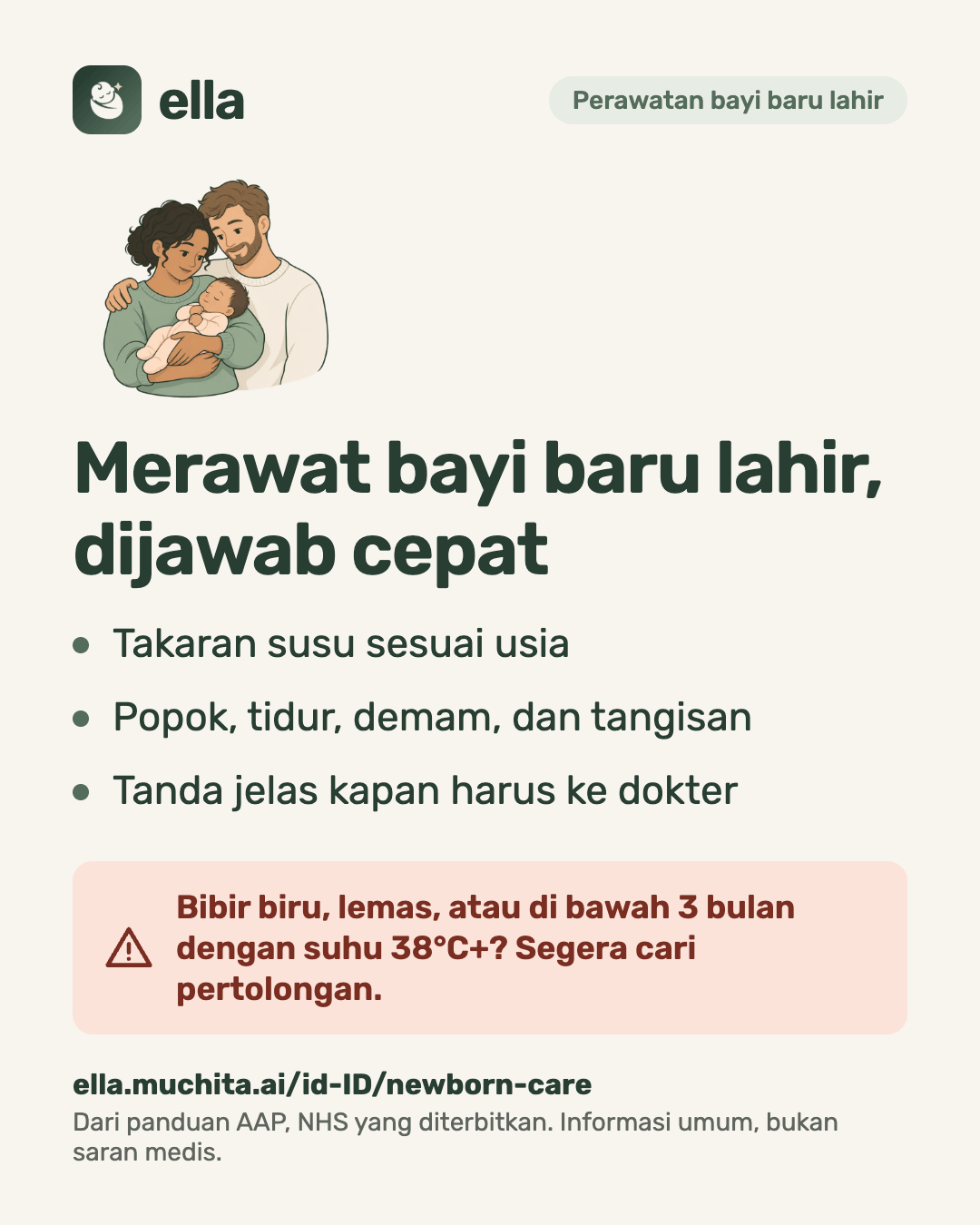 Merawat bayi baru lahir, dijawab cepat