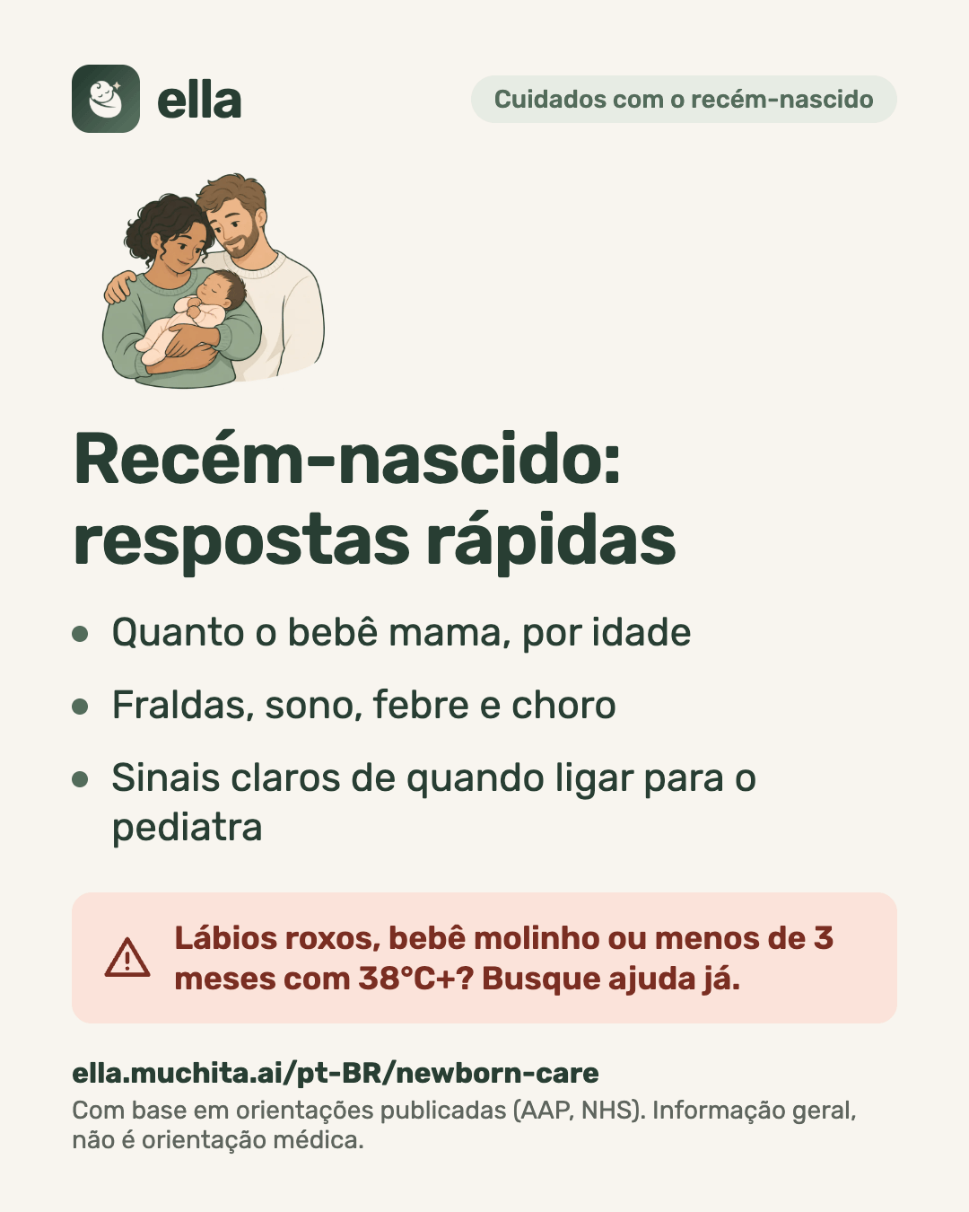 Recém-nascido: respostas rápidas