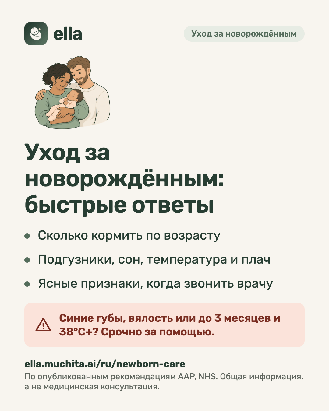 Уход за новорождённым: быстрые ответы