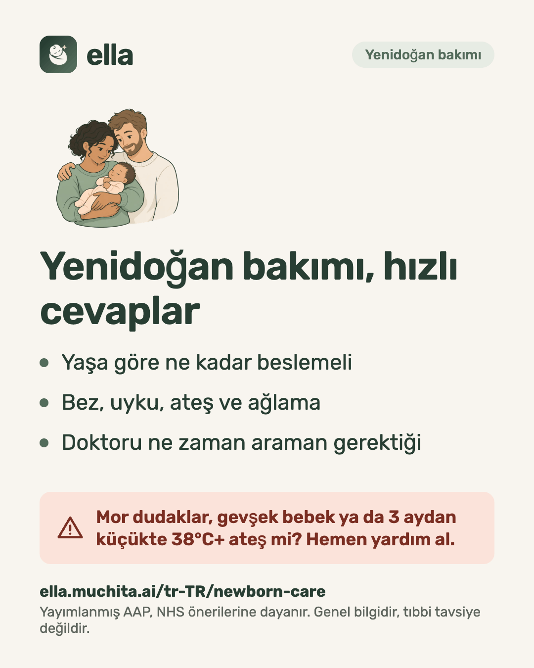 Yenidoğan bakımı, hızlı cevaplar