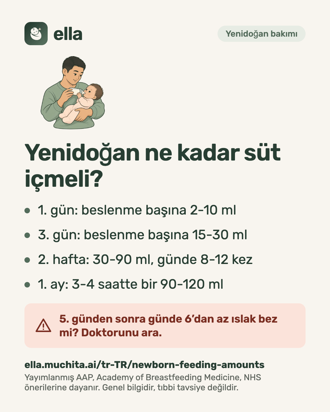 Yenidoğan ne kadar süt içmeli?