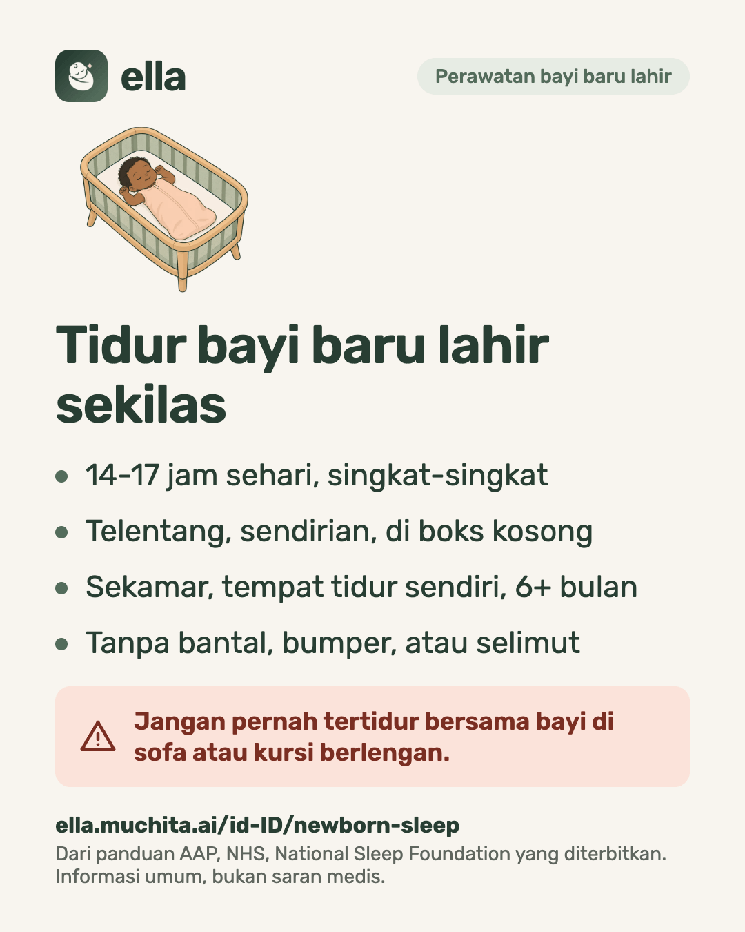 Tidur bayi baru lahir sekilas
