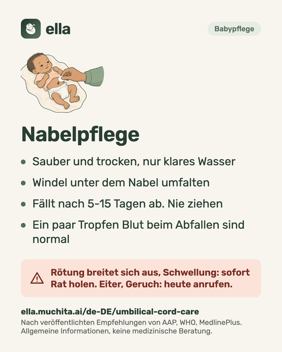 Nabelpflege