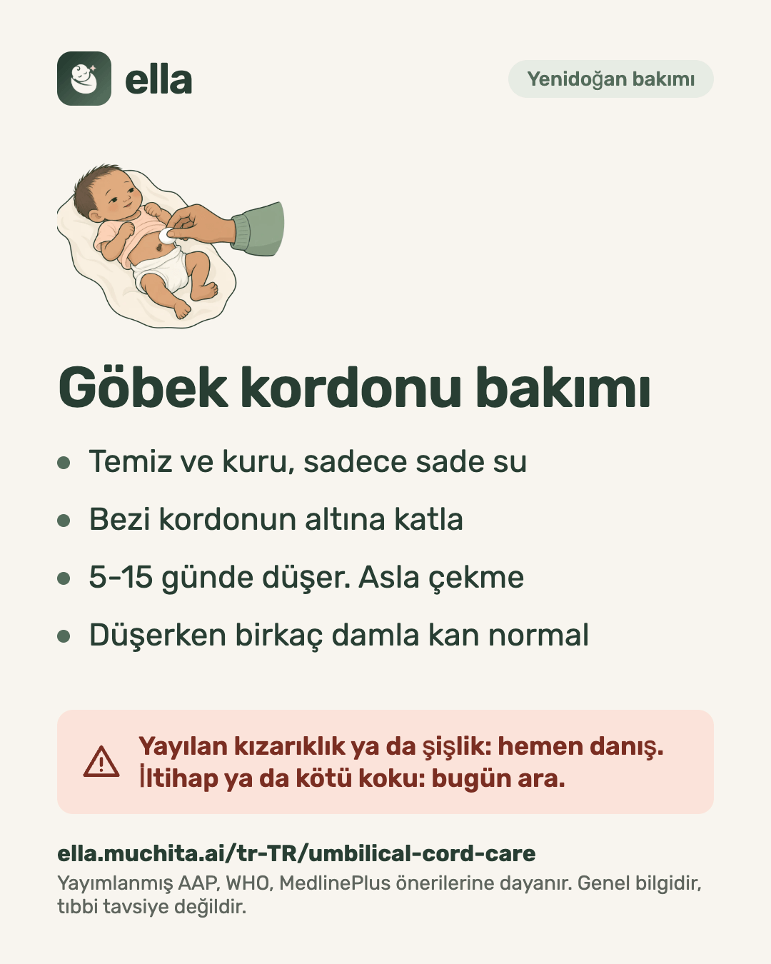 Göbek kordonu bakımı